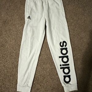 Adidas Kids White Joggers